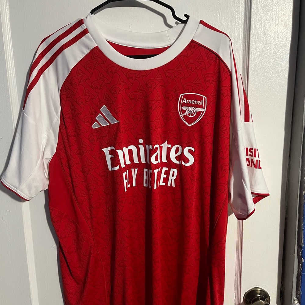 Saka Arsenal xxl Red and White Soccer Jersey